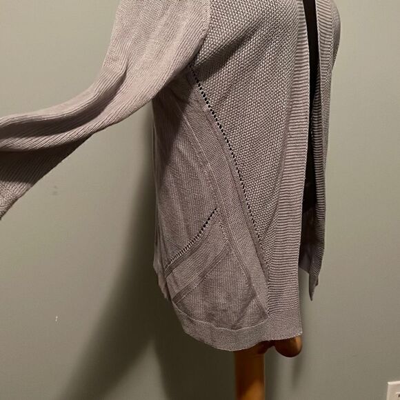 Worthington Women's Tan Knit Long Sleeves Open Cardigan Sweater - Picture 5 of 8